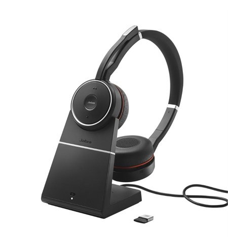 Jabra Evolve 75 - UC Version, Stereo, With Charging Stand